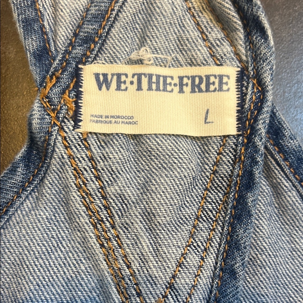 We The Free Blue Denim Overalls - Picture 2 of 2